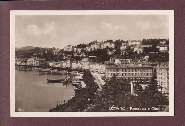 LUGANO - Panorama e Giardino - 1936