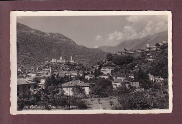 BELLINZONA vista dal Dragonato - 1936