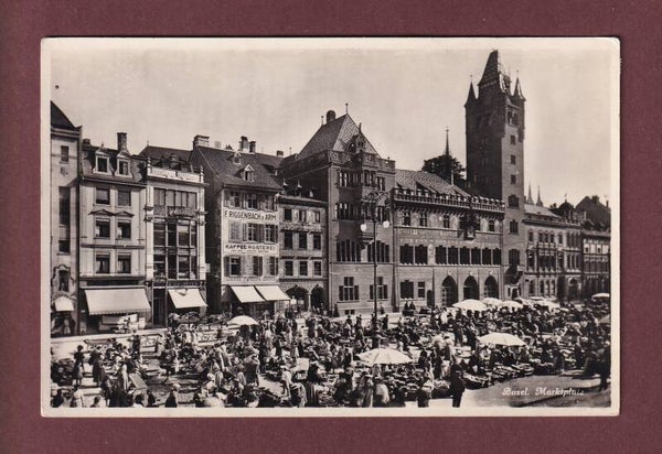 BASEL - Markt - 1937