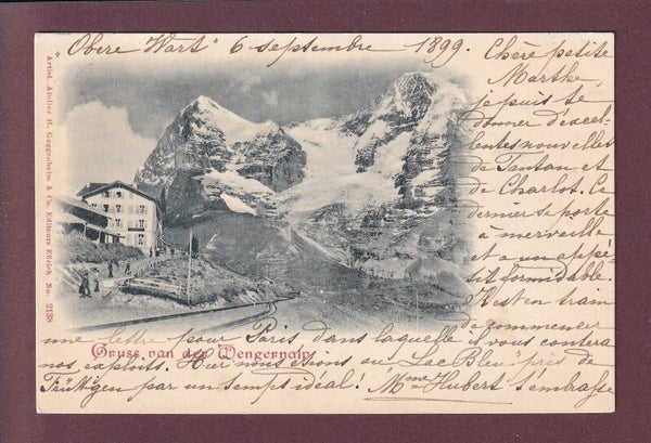 Gruss von der WENGERNALP - 1899
