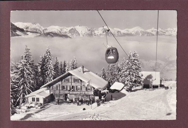 Gondelbahn ZWEISIMMEN-RINDERBERG - Skihaus - 1962