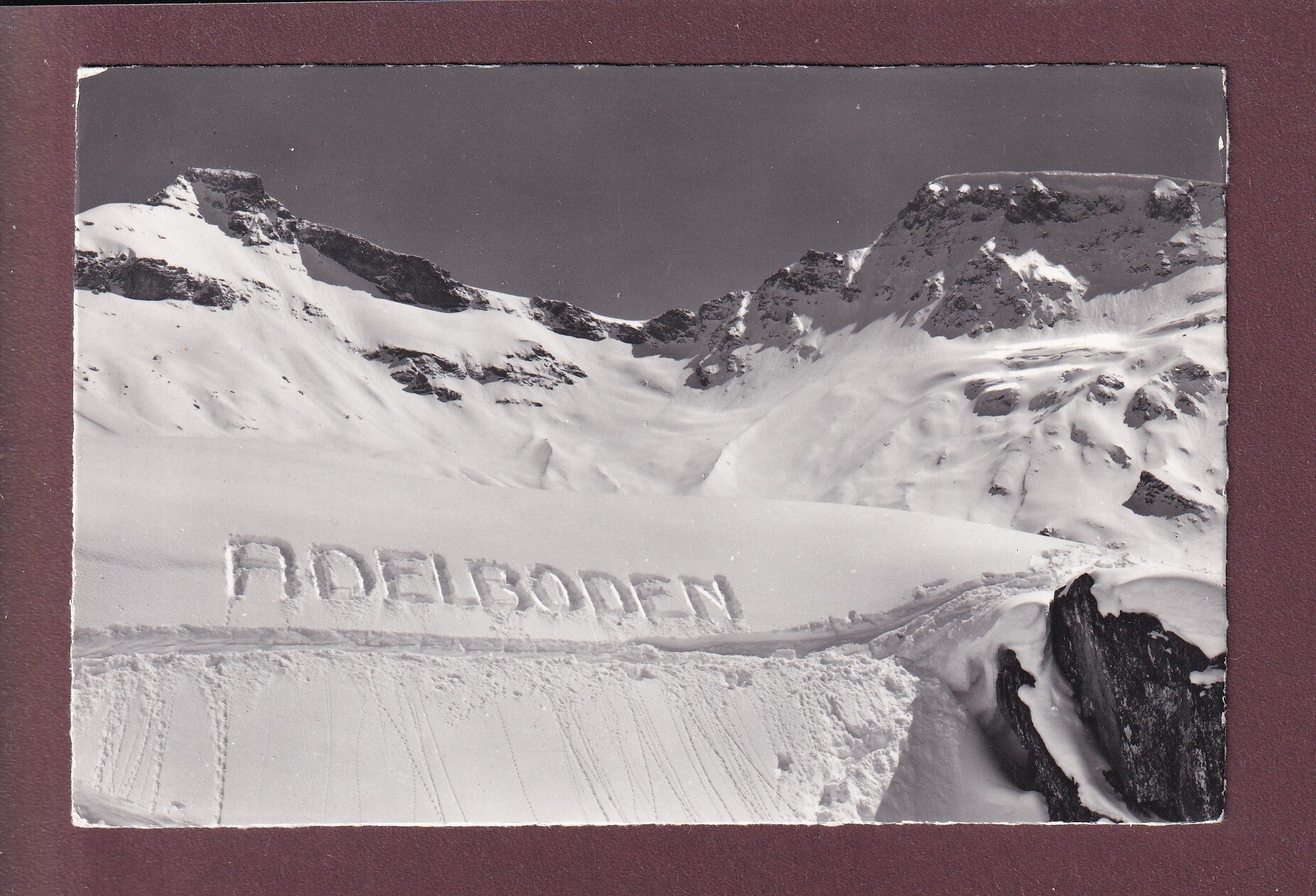 ADELBODEN in Schnee geschrieben - 1964