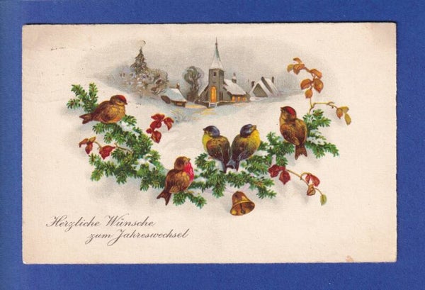 NEUJAHR - Vögel - Schnee - 1936