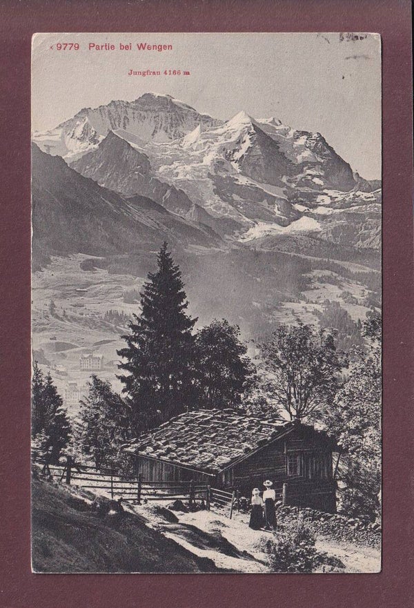 Partie bei WENGEN - 1910 // Eckbug //