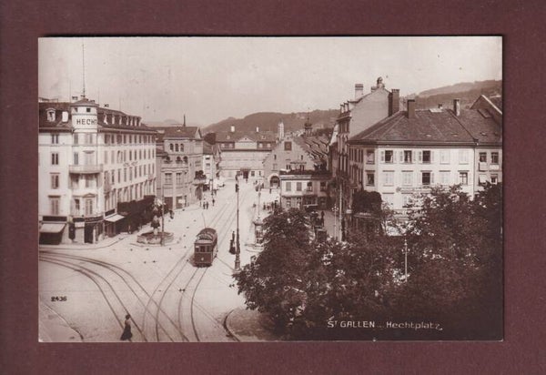ST. GALLEN - Hechtplatz - Tram - 1931