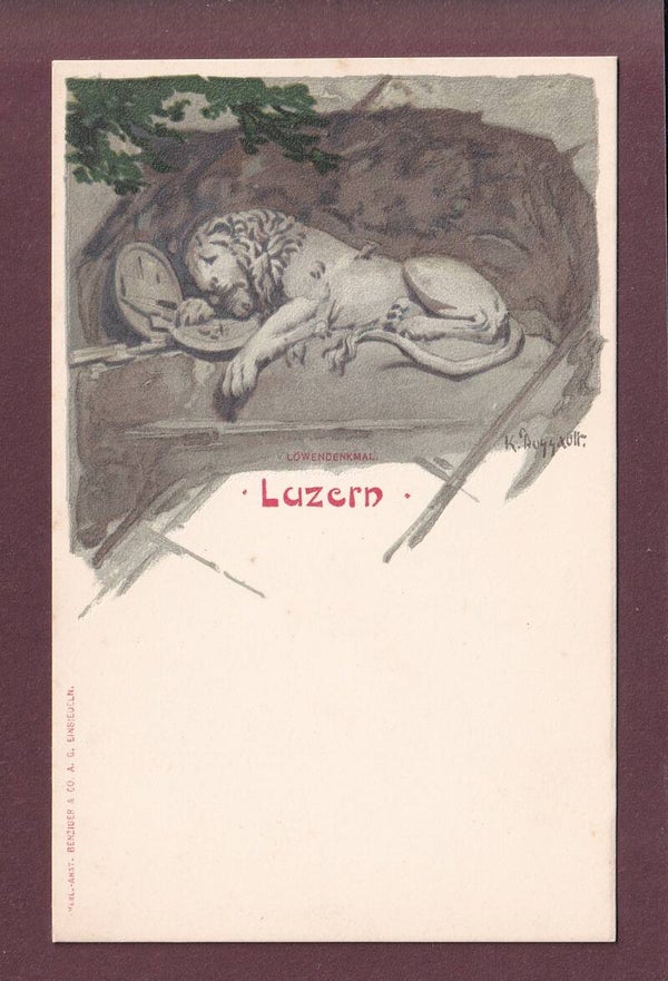 LUZERN - Löwendenkmal - K. Ruggault