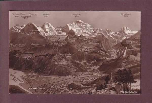 INTERLAKEN und Umgebung - Vogelschau