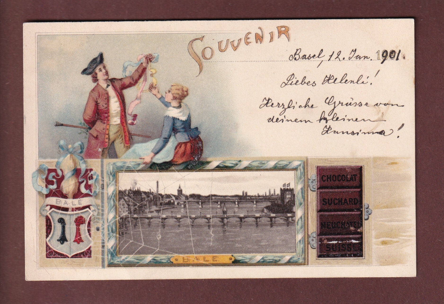 Souvenir de BÂLE - Chocolat Suchard - 1901