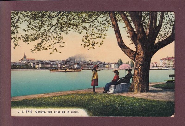 GENEVE - Vue prise de la jetée