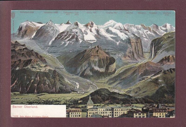 INTERLAKEN und Umgebung - Vogelschau