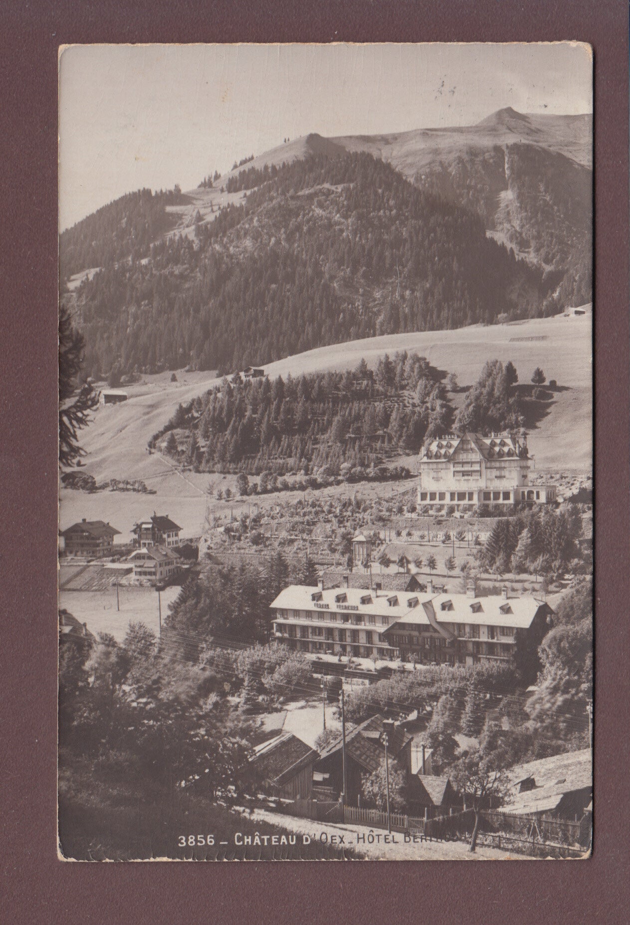 CHÂTEAU D'OEX - Hôtel Berthod - 1912