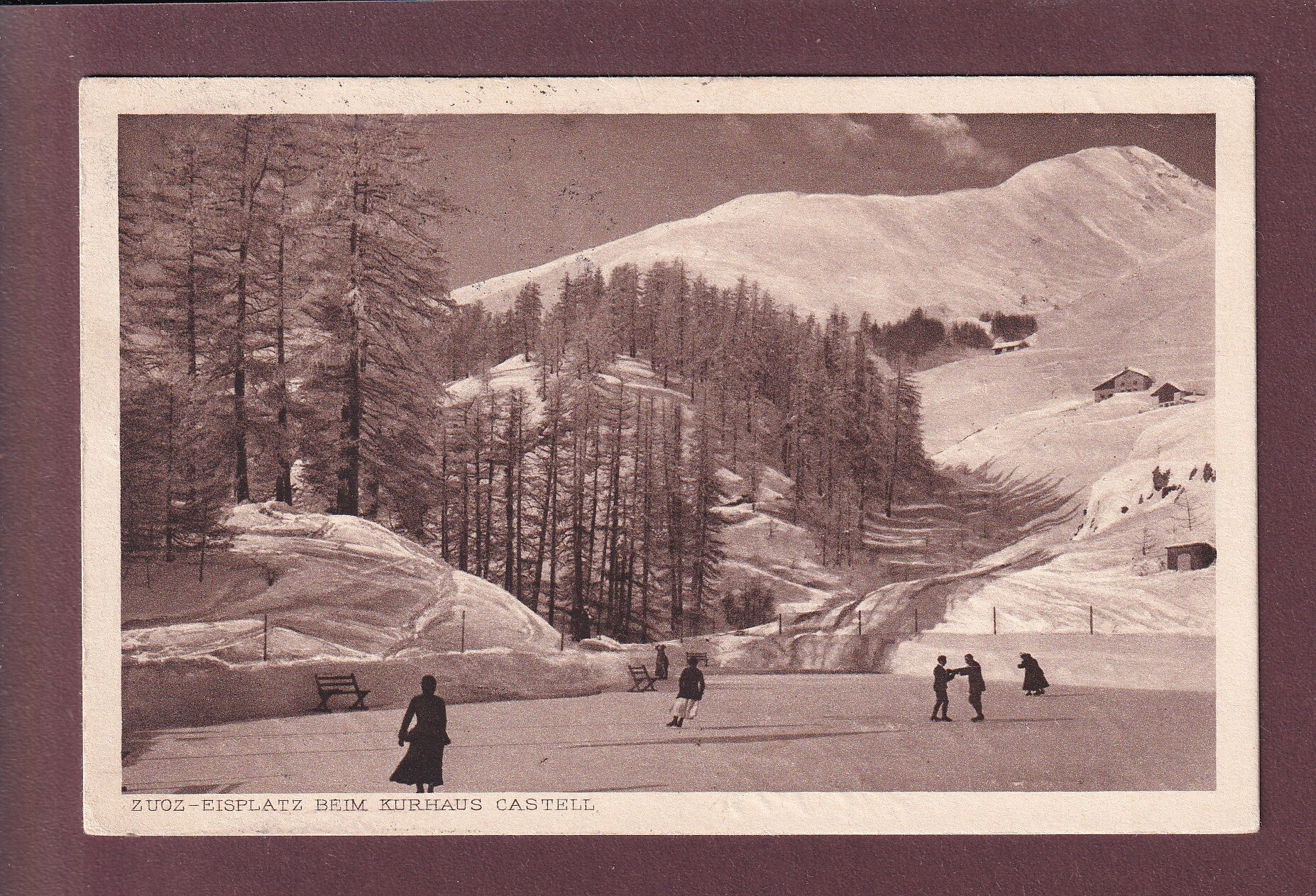 ZUOZ - Eisplatz beim Kurhaus Castell - 1921