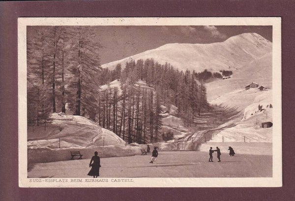 ZUOZ - Eisplatz beim Kurhaus Castell - 1921
