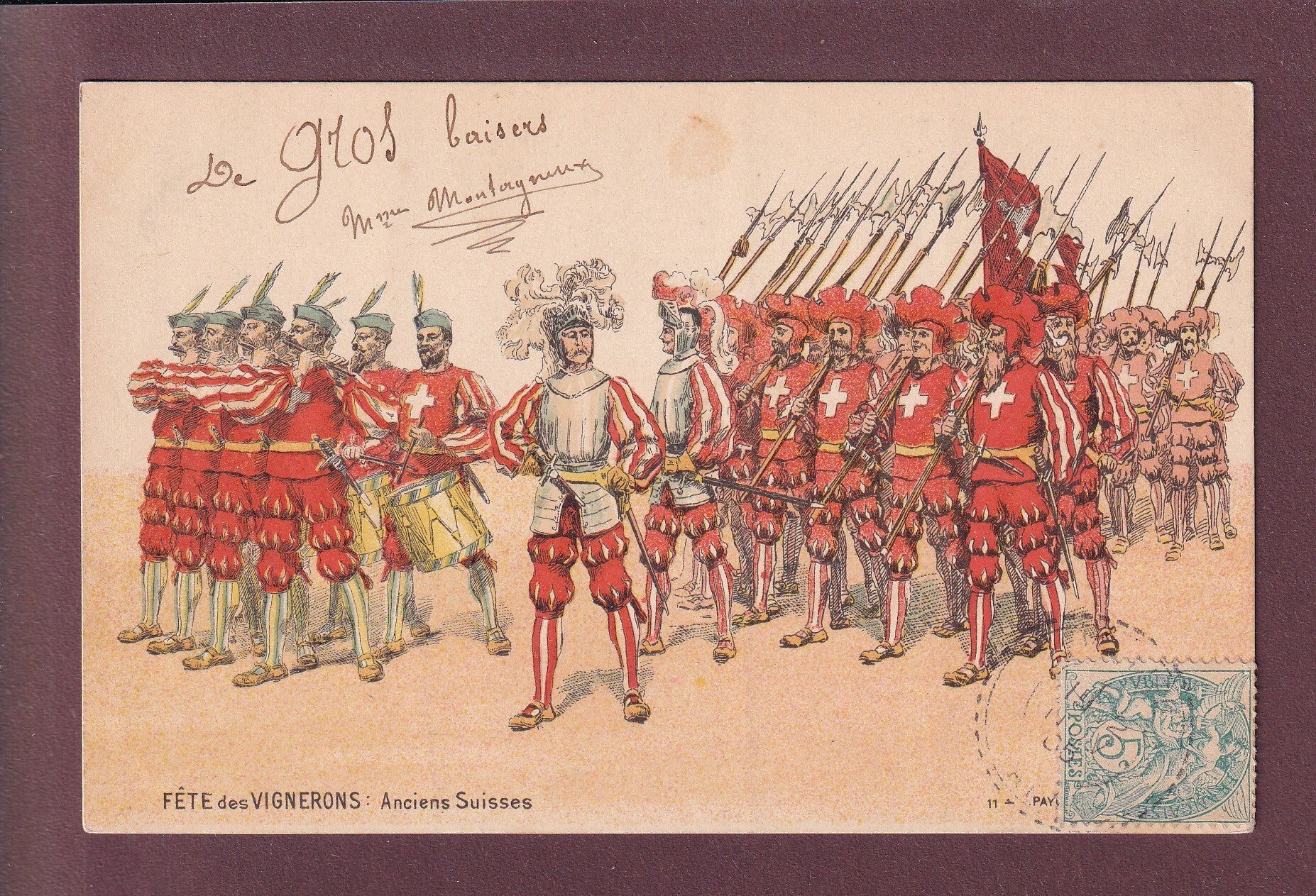 VEVEY - Fête des vignerons - Anciens Suisses - 1905