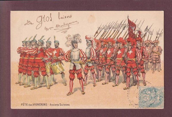 VEVEY - Fête des vignerons - Anciens Suisses - 1905