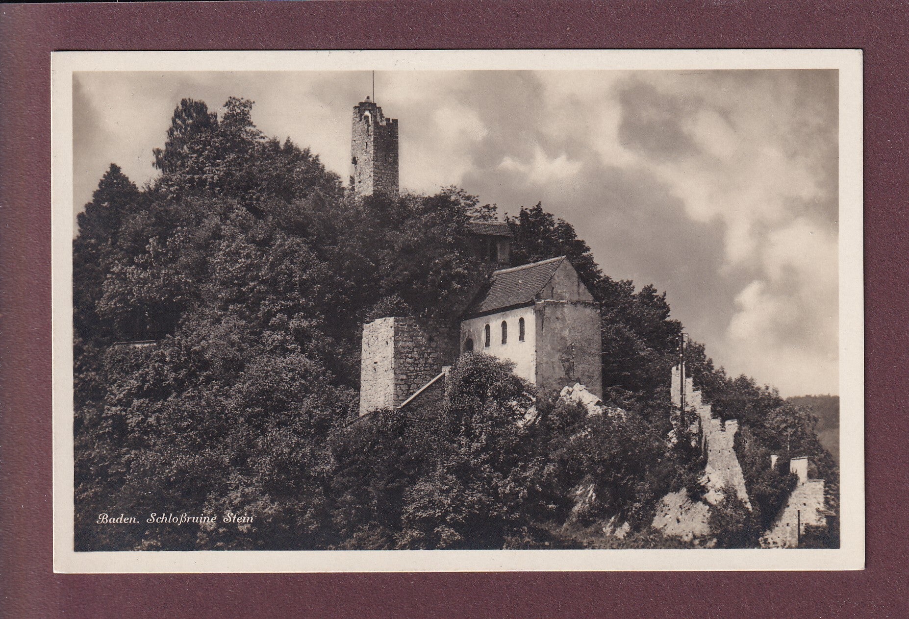 BADEN - Schlossruine Stein