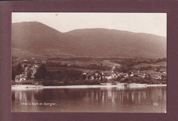 CHEZ LE BART et Gorgier - 1921 Bahnpost