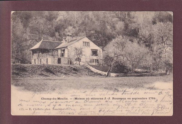 CHAMP-DU-MOULIN - Maison J.-J. Rousseau - 1901
