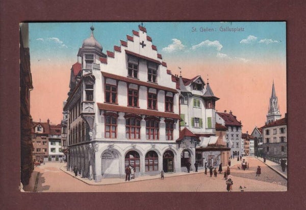 ST. GALLEN - Gallusplatz - 1915