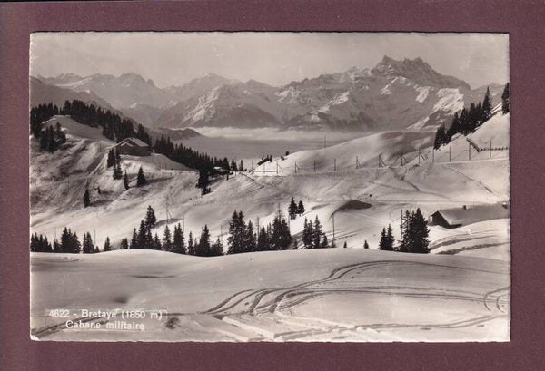 BRETAYE en hiver - Cabane militaire - 1953