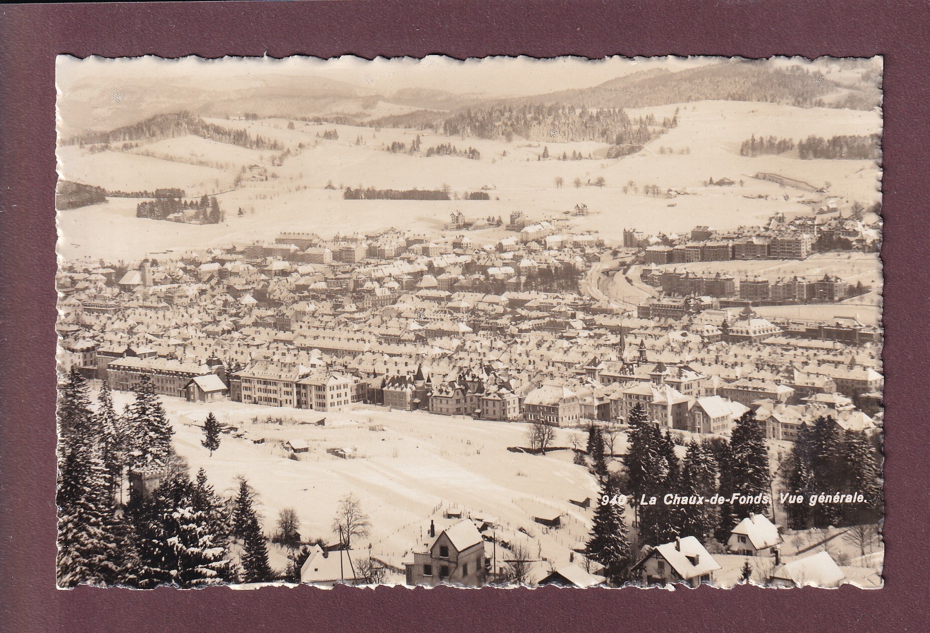 LA CHAUX-DE-FOND en hiver - 1939