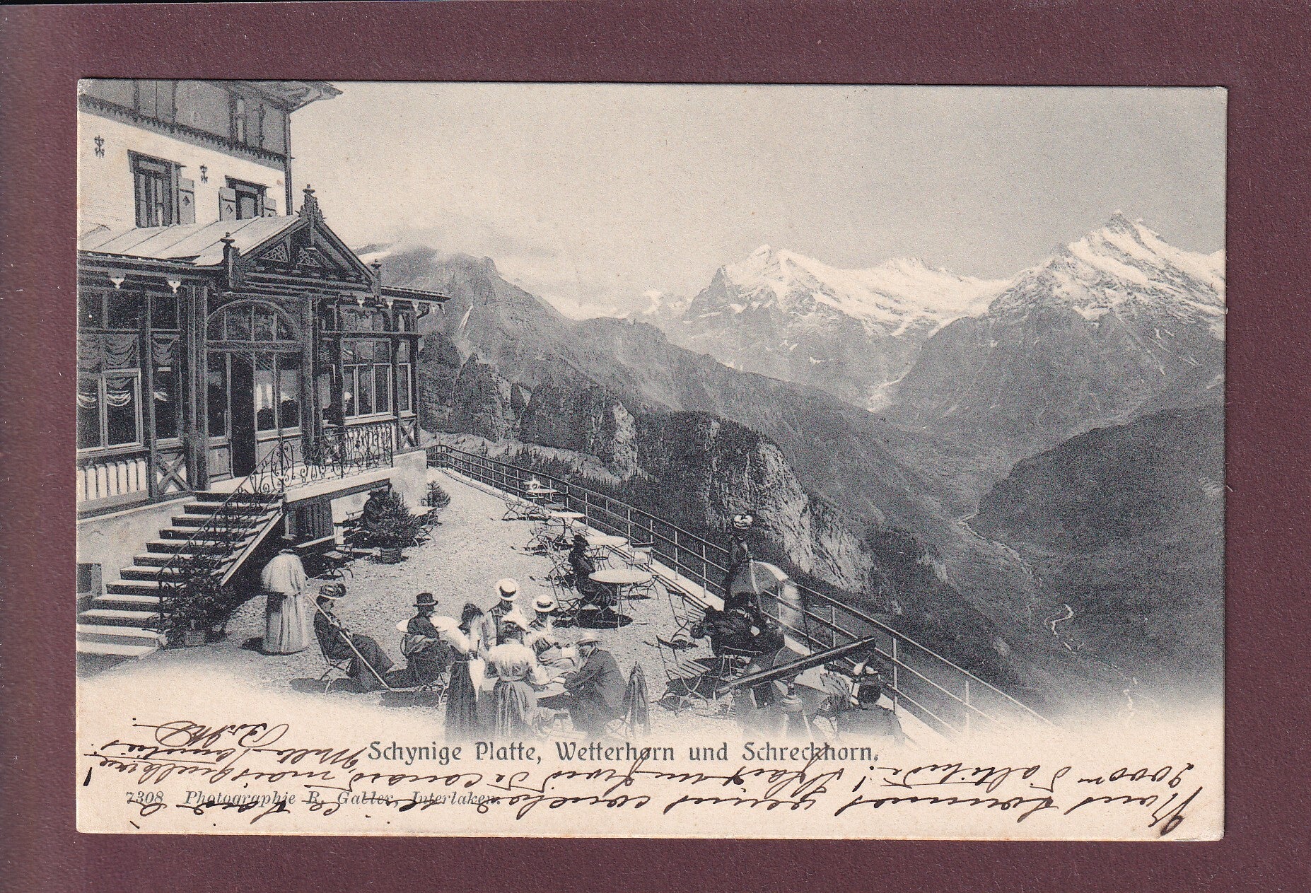 SCHYNIGE PLATTE - Terrasse - Wetterhorn - 1905