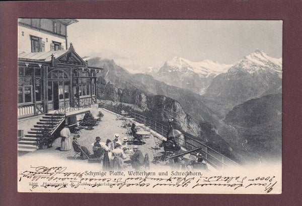 SCHYNIGE PLATTE - Terrasse - Wetterhorn - 1905