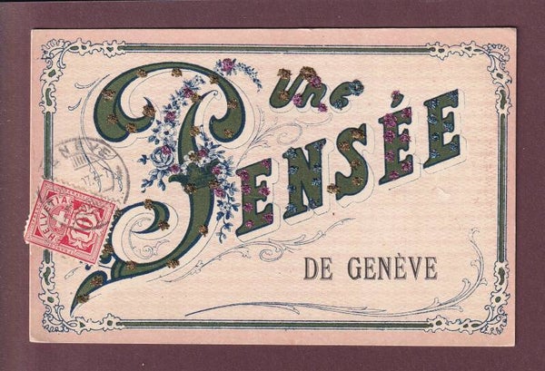 Une pensée de GENEVE - 1907