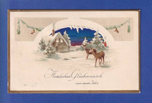 NEUJAHR - Landschaft - Schnee - 1914