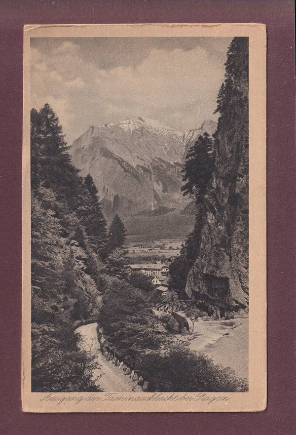 Ausgang der TAMINASCHLUCHT bei Ragaz