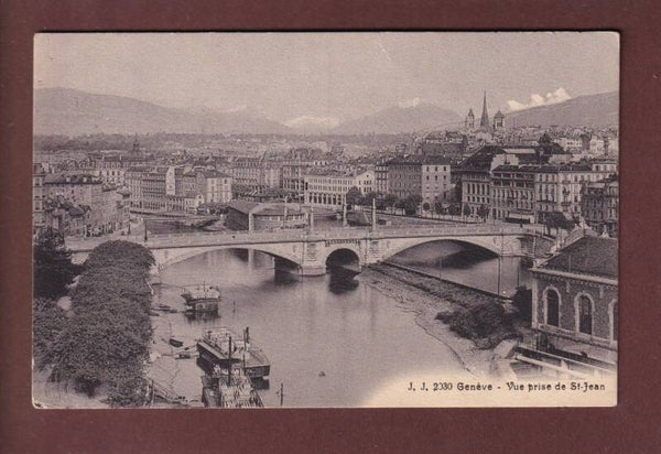GENEVE - Vue prise de St. Jean - 1922