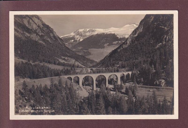 Albulabahn - Kehren oberhalb BERGÜN