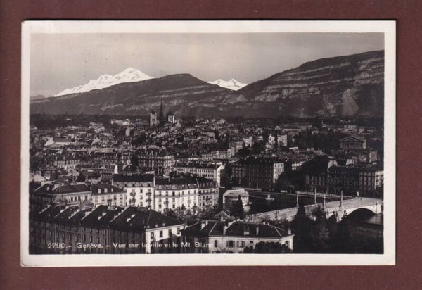 GENEVE - Vue partielle - 1927