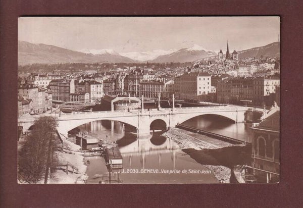 GENEVE - Vue prise de St. Jean - 1917