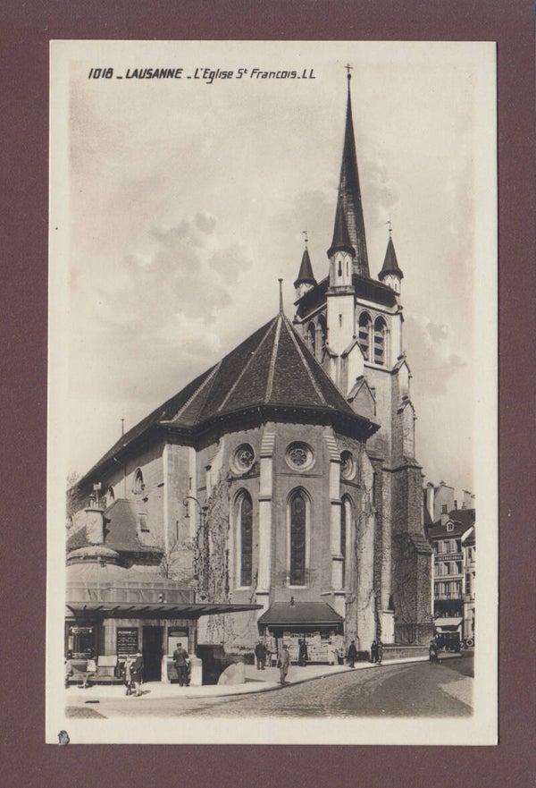 LAUSANNE - Eglise St. François avec kiosque