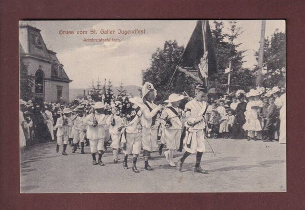 ST. GALLEN - Jugendfest - Armbrustschützen - 1909