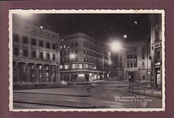 LAUSANNE la nuit - St. François - 1937