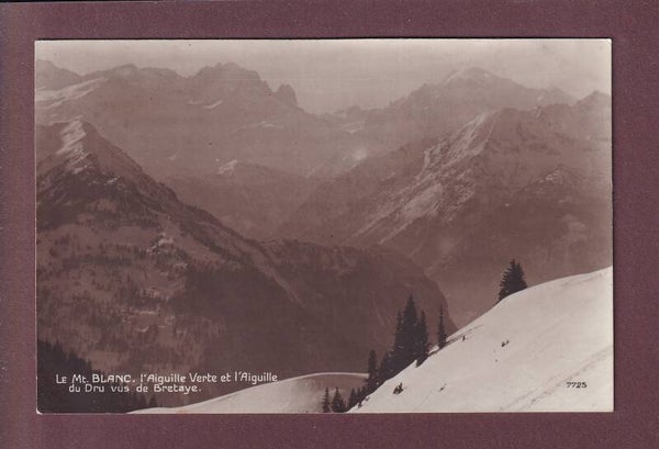 BRETAYE - Vue sur le Mont-Blanc - 1927
