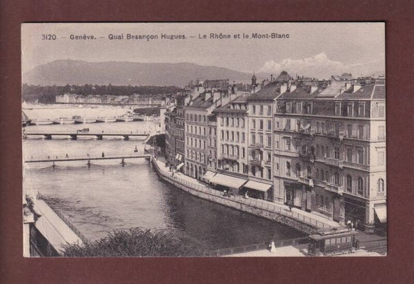 GENEVE - Quai Besançon Hugues - Tram