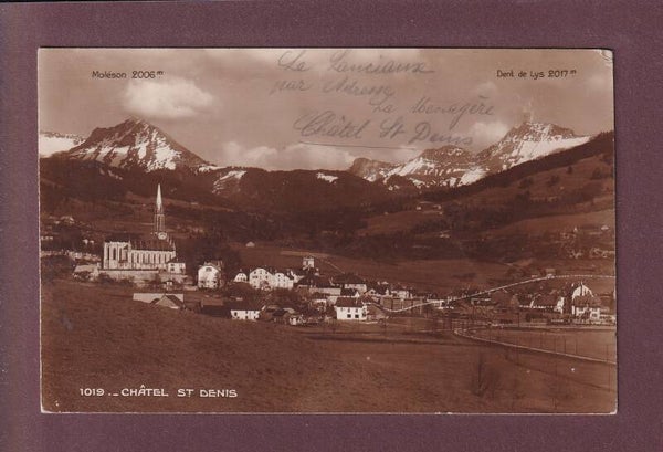 CHÂTEL ST. DENIS - Moléson - 1924