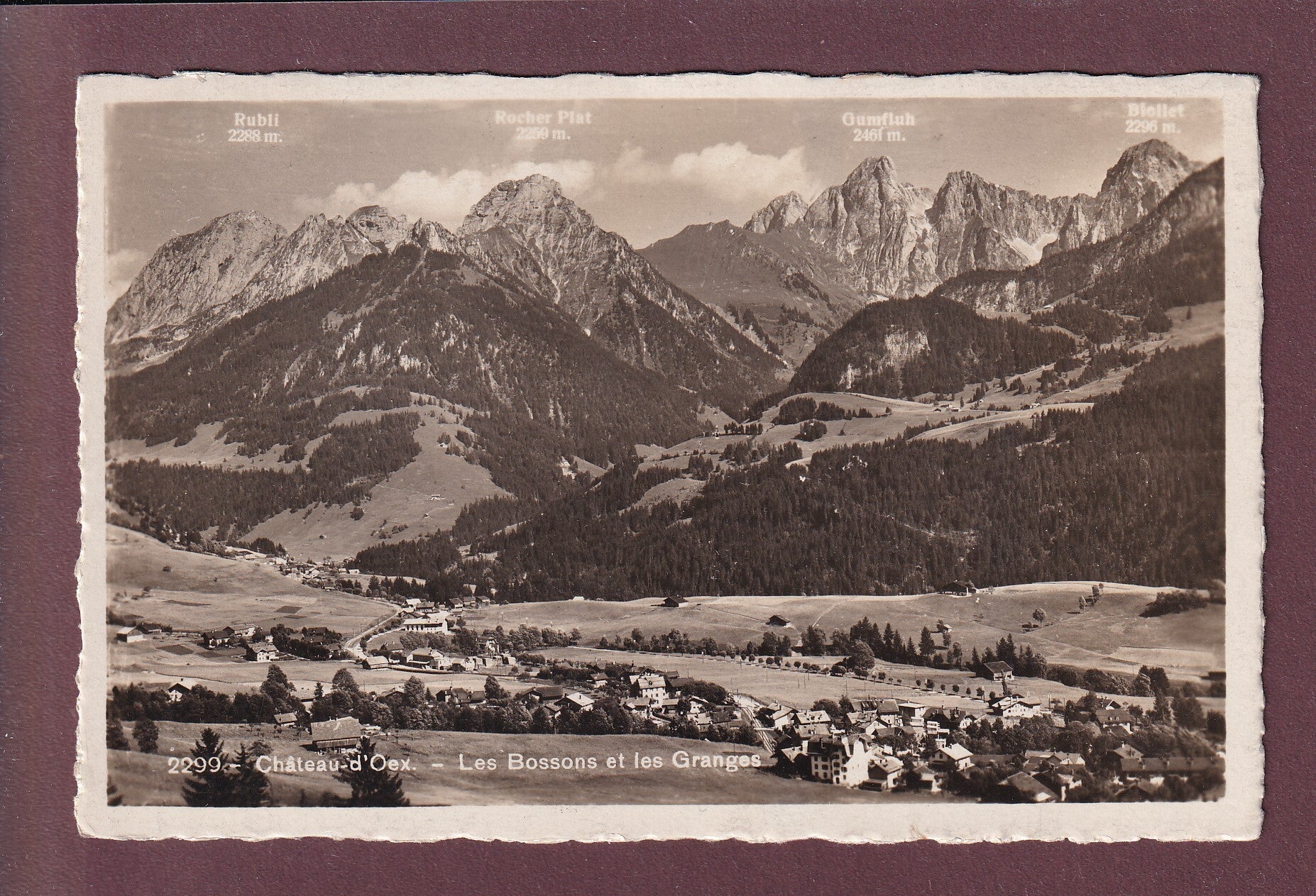 CHÂTEAU D'OEX - Les Bossons et Les Granges - 1938