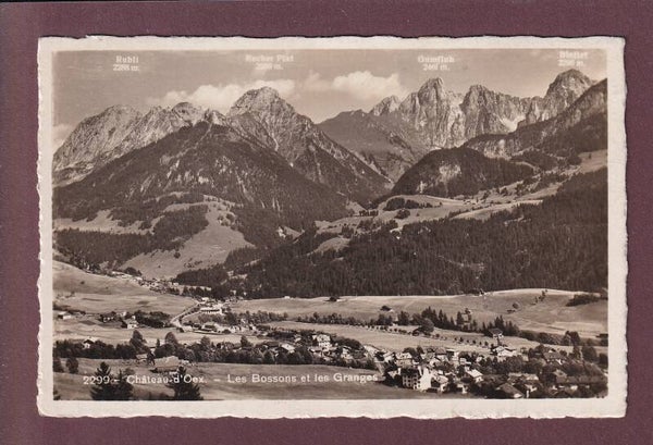 CHÂTEAU D'OEX - Les Bossons et Les Granges - 1938
