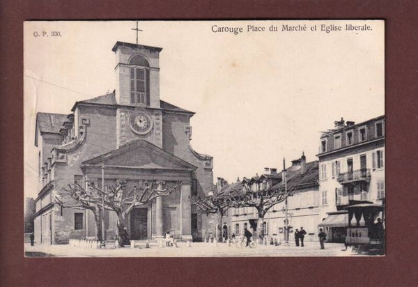 GENEVE - Carouge - Place du Marché // pli //