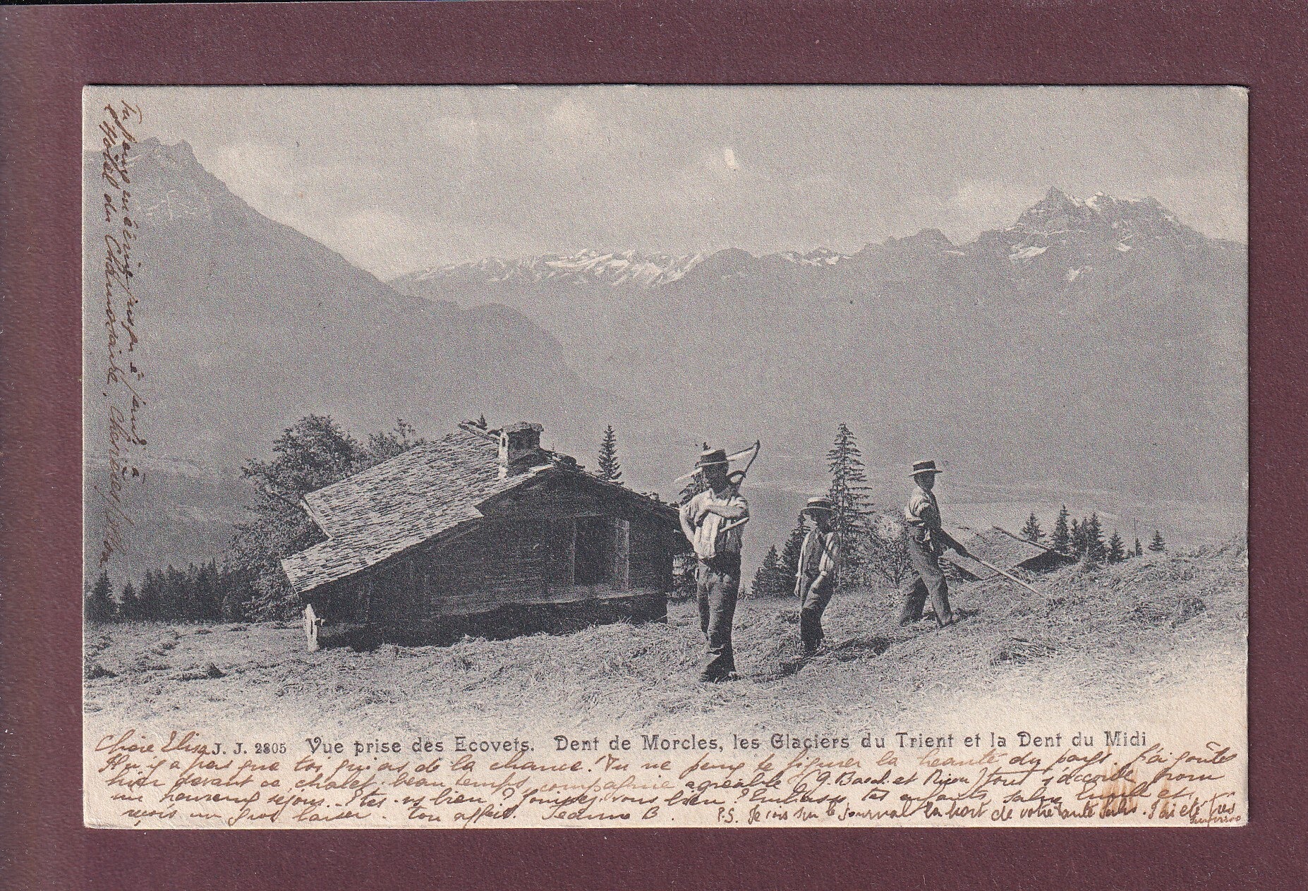 LES ECOVETS - Dent de Morcles - Dents du Midi - 1903