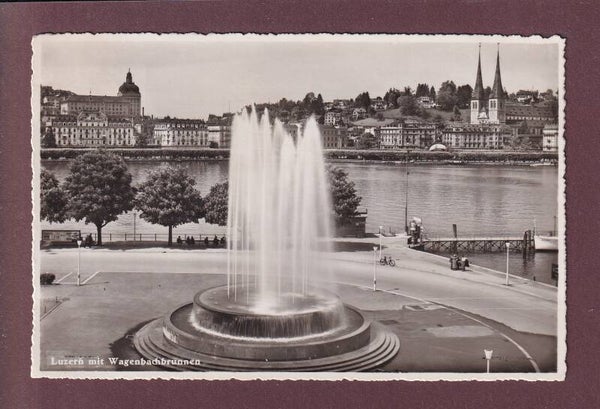 LUZERN - Wagenbachbrunnen - Hofkirche - 1946