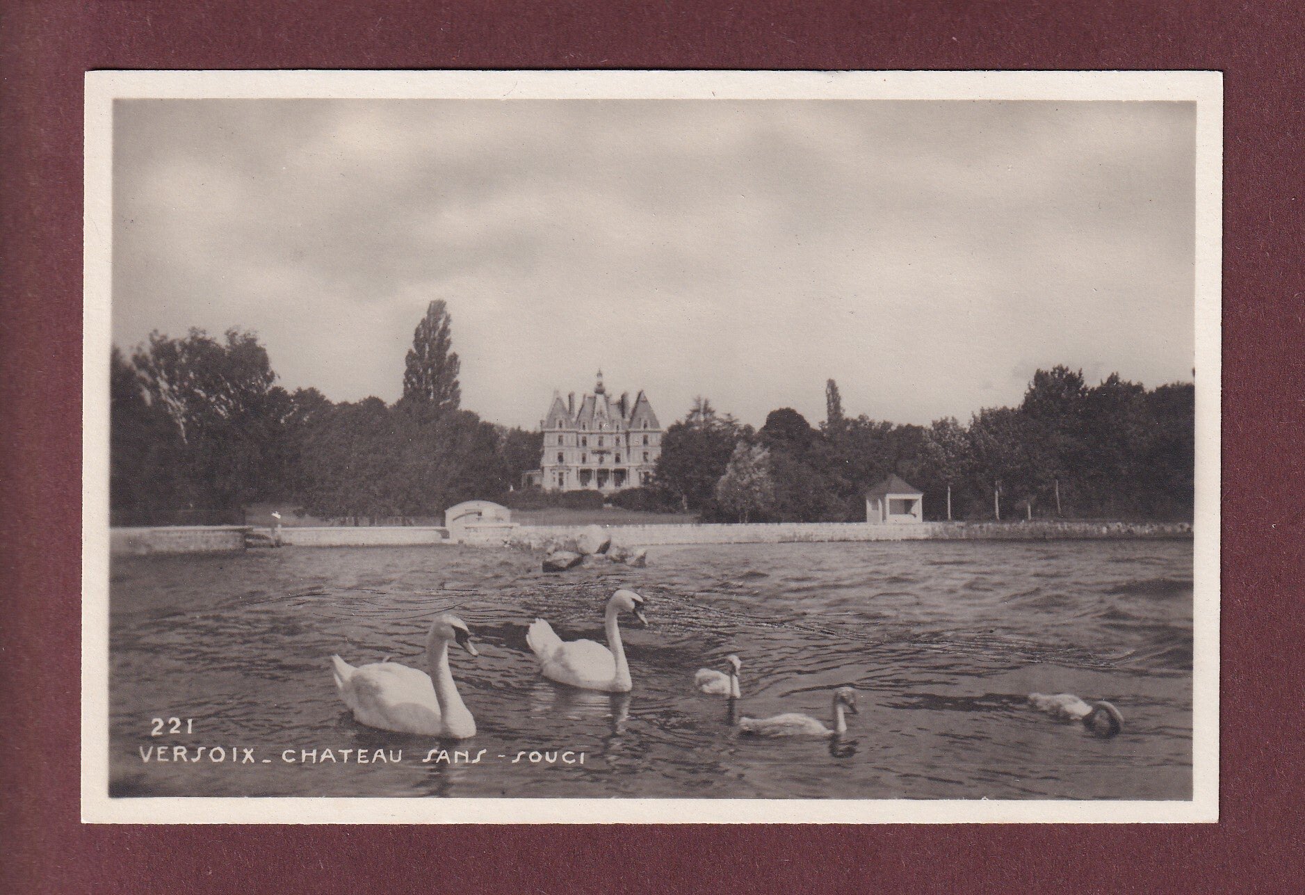 VERSOIX - Château Sans-Souci - Cygnes - 1940