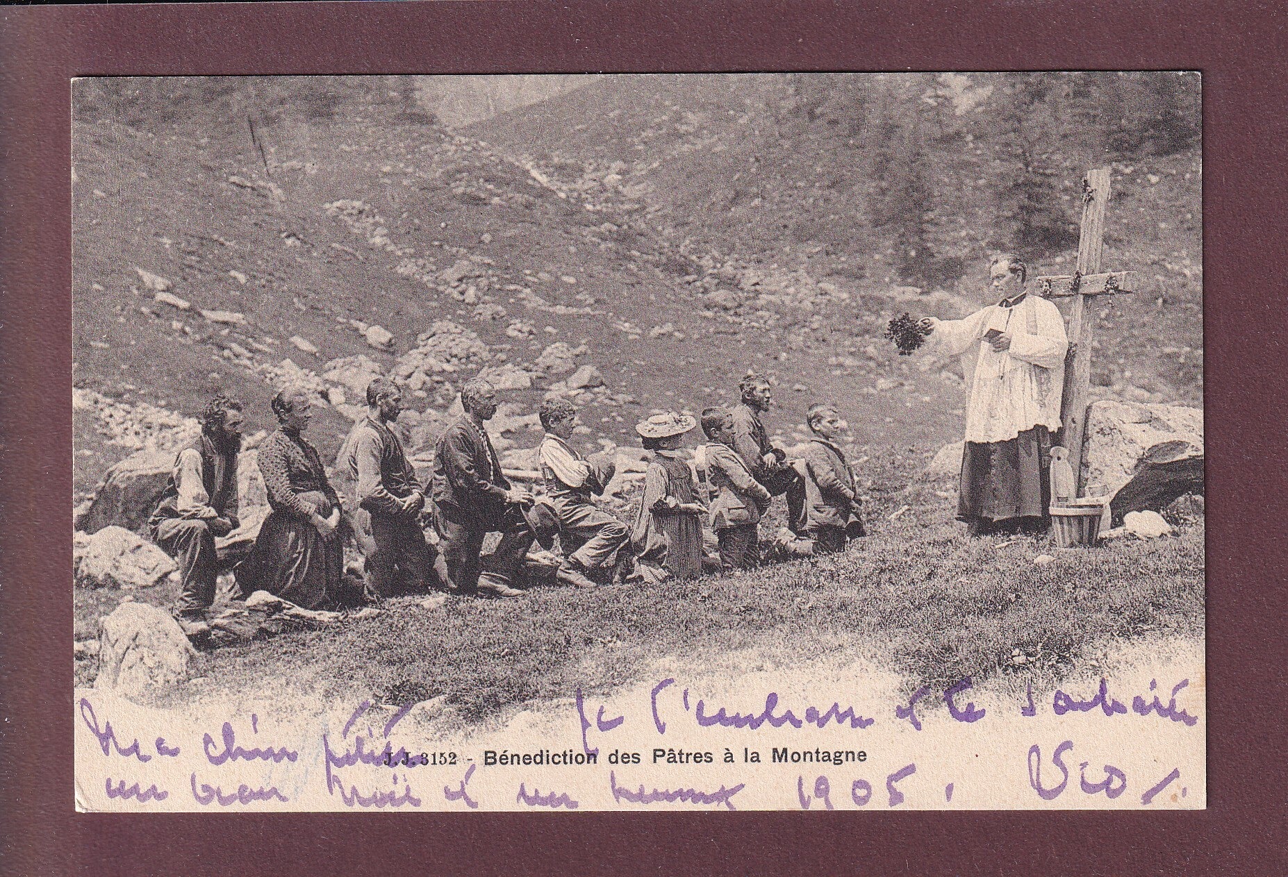 Bénédiction des PÂTRES à la MONTAGNE - 1904
