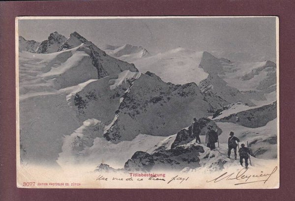 TITLIS Besteigung - Alpinisten - 1905 // Eckbug //