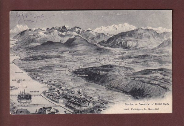 GENEVE et environs - 1908 // pli d'angle //