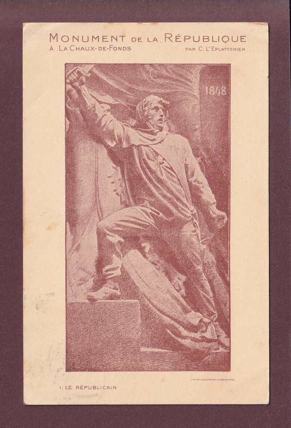 LA CHAUX-DE-FONDS - Monument de la République - 1910